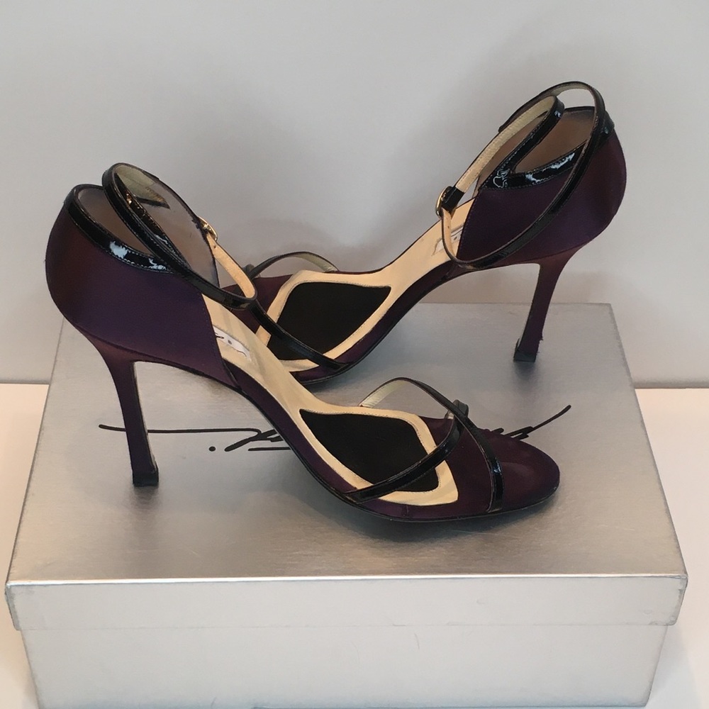 Brian Atwood Roxy Black and Plum 37